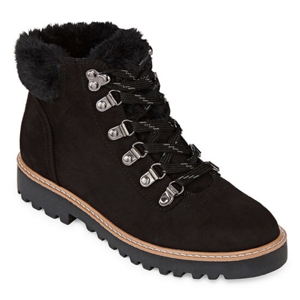 a.n.a Womens Nelson Block Heel Lace-up Booties